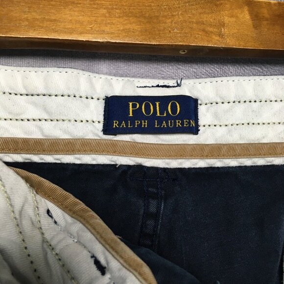 Polo Ralph Lauren Mens Cargo Shorts size 42 Dark Blue Cotton Pockets Casual - Picture 7 of 14